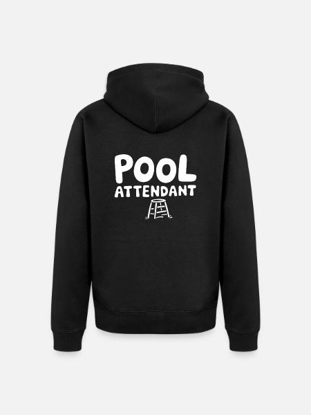 Enjoy pool vibes - Unisex Premium Organic Zip Hoodie - black