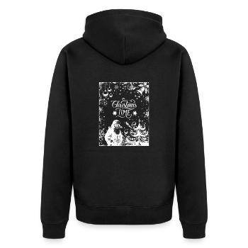 TEMPS DE CHRMS - Veste à capuche bio Premium Unisexe - noir - Dos - Nico (187cm)