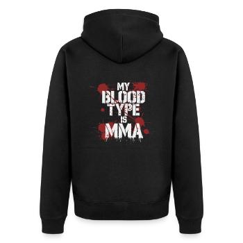 Pour les vrais passionnés de MMA - Veste à capuche bio Premium Unisexe - noir - Dos - Nico (187cm)