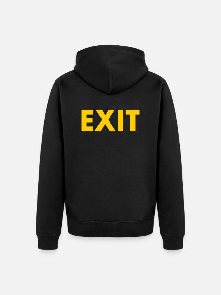 Exit - Veste à capuche bio Premium Unisexe - noir