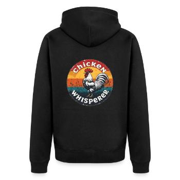 Hühnerflüsterer - chuchoteur de poulet 090433 - Veste à capuche bio Premium Unisexe - noir - Dos - Nico (187cm)