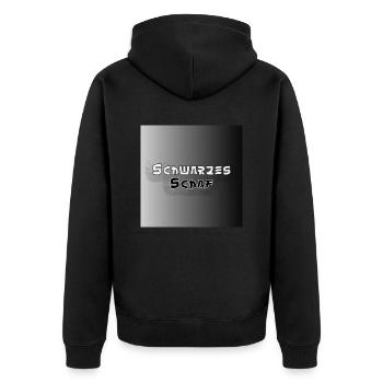 Black sheep - Unisex Premium Organic Zip Hoodie - black - Back - Nico (187cm)