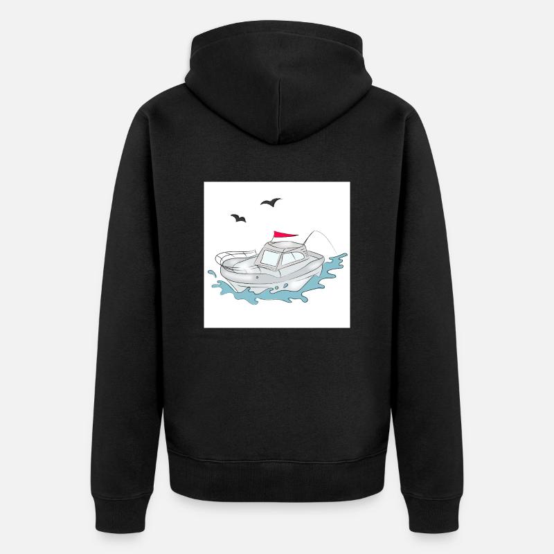 Yacht amusant - Veste à capuche bio Premium Unisexe - noir