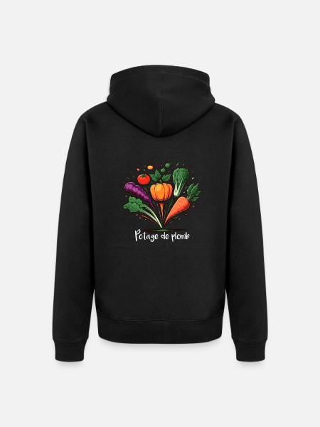 Lead soup - Unisex Premium Organic Zip Hoodie - black