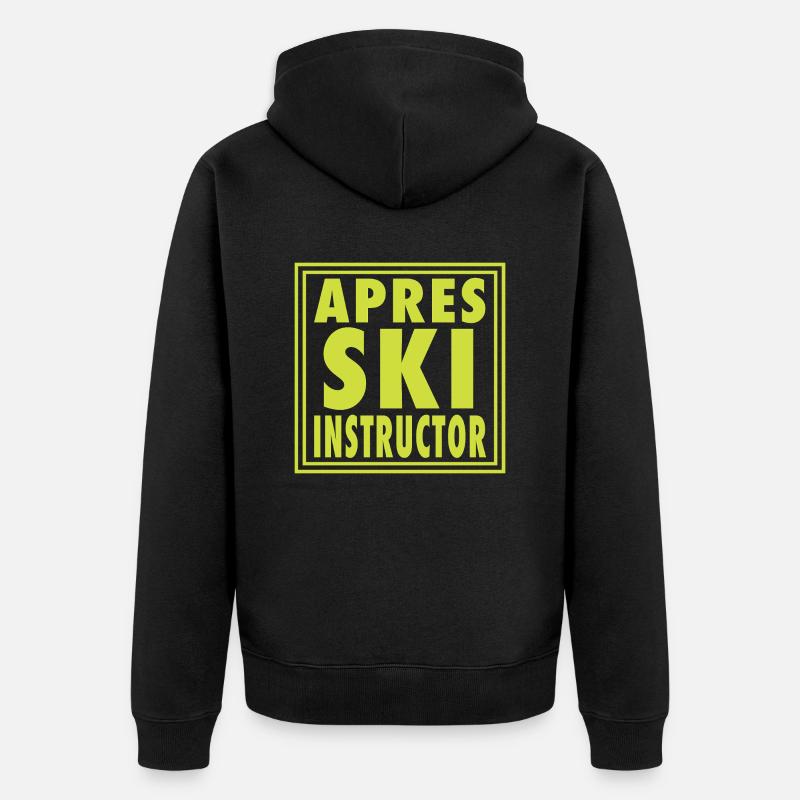 Conception de moniteur d’après-ski - Veste à capuche bio Premium Unisexe - noir