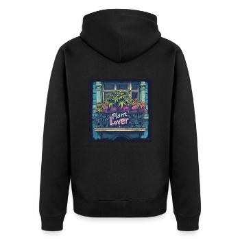 Amateur de canabis - Veste à capuche bio Premium Unisexe - noir - Dos - Nico (187cm)