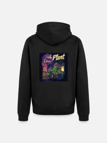 Canabis lover NYC - Unisex Premium Organic Zip Hoodie - black