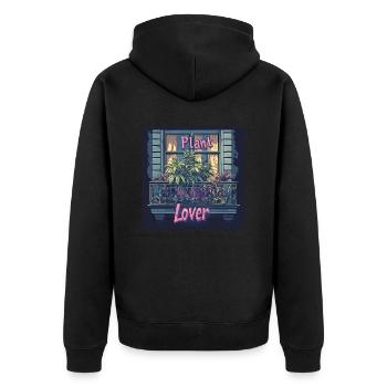 Amoureux du canabis Berlin - Veste à capuche bio Premium Unisexe - noir - Dos - Nico (187cm)