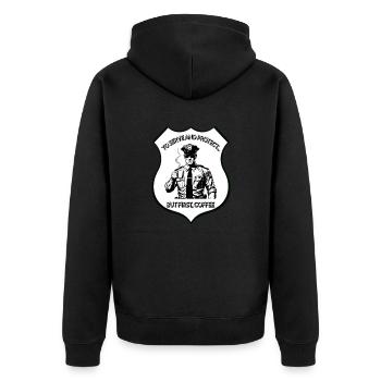 Service de café - Veste à capuche bio Premium Unisexe - noir - Dos - Nico (187cm)