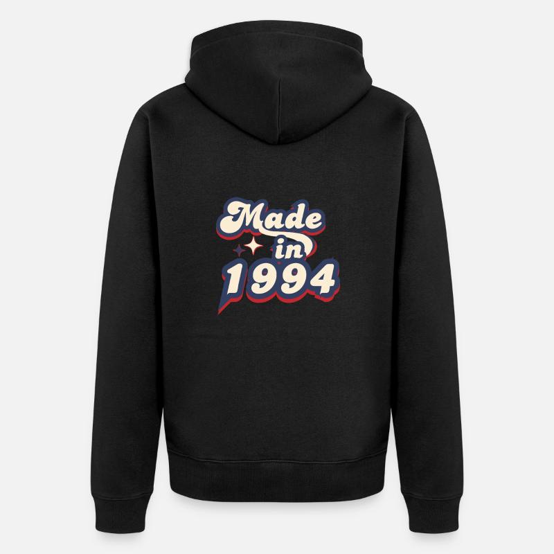 Made in 1994 retro - Veste à capuche bio Premium Unisexe - noir