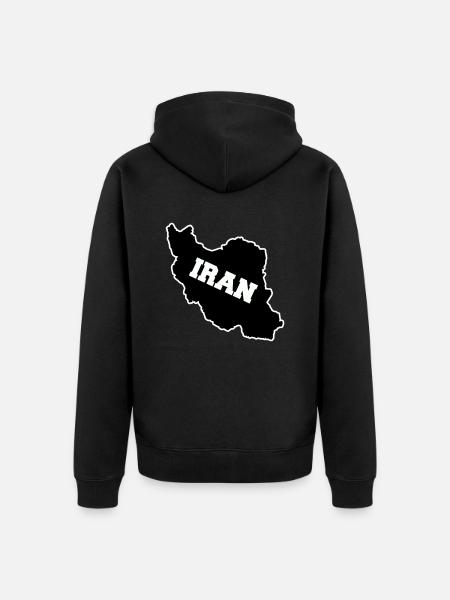 Iran - Veste à capuche bio Premium Unisexe - noir