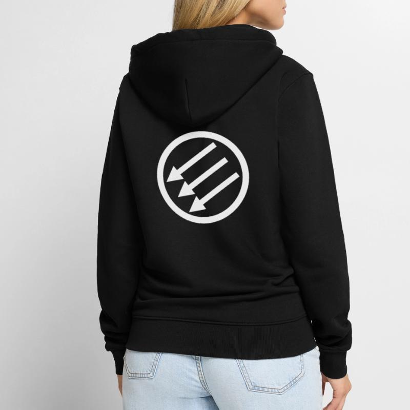 Järnfronten / Eiserne Front / Iron Front Unisex Premium Bio Zip Hoodie
