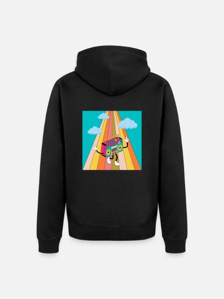 Radiomann - Unisex Premium Bio Zip Hoodie - Schwarz