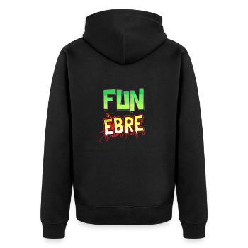 FUN ÈBRE ! - Veste à capuche bio Premium Unisexe - noir - Dos - Nico (187cm)