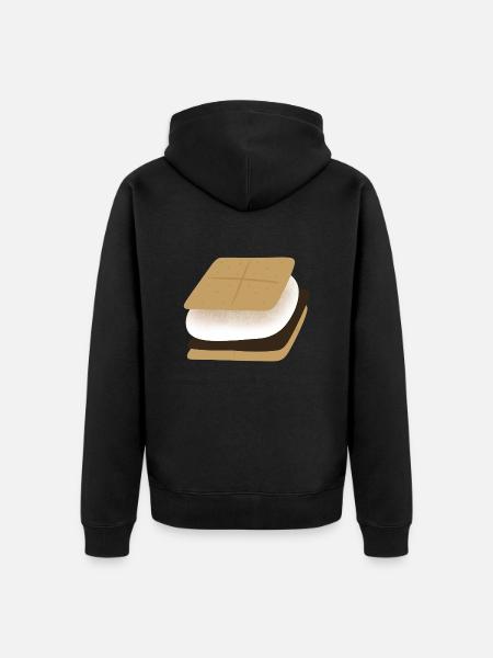 Smores - Unisex Premium Organic Zip Hoodie - black