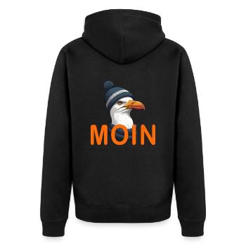 BONJOUR - Veste à capuche bio Premium Unisexe - noir - Dos - Nico (187cm)