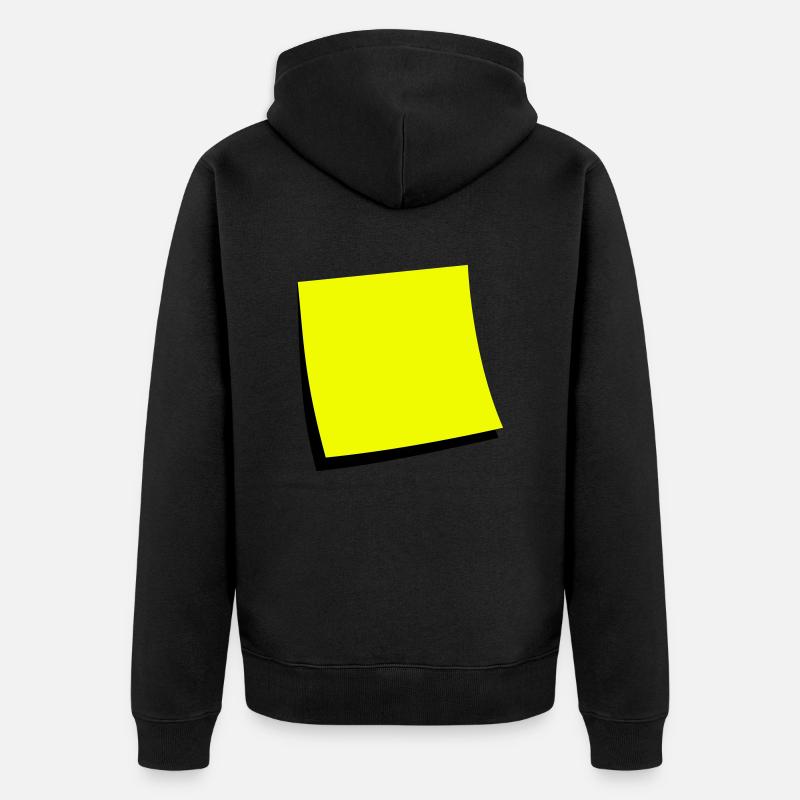 sticky note - add text - Veste à capuche bio Premium Unisexe - noir