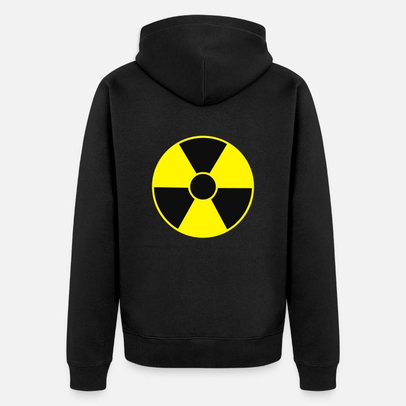 Radio Active Logo X2 DE - Unisex Premium Bio Zip Hoodie - Schwarz