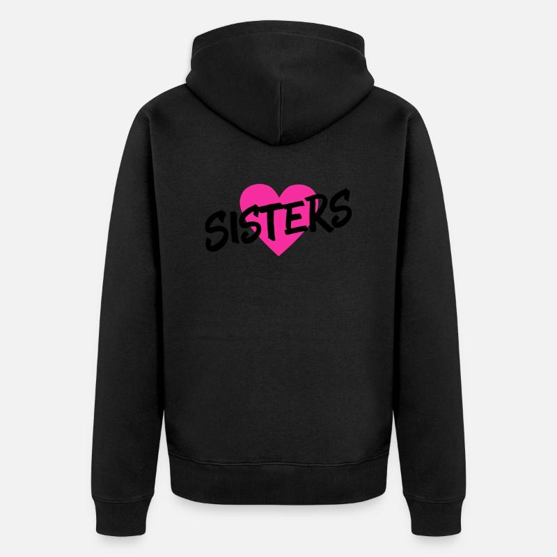 SISTERS - Veste à capuche bio Premium Unisexe - noir