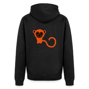 Singes - Veste à capuche bio Premium Unisexe - noir - Dos - Nico (187cm)