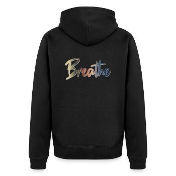 respirer - Veste à capuche bio Premium Unisexe - noir - Dos - Nico (187cm)