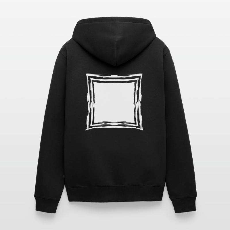 border many lines frame square square ecki Unisex Premium Organic Zip Hoodie