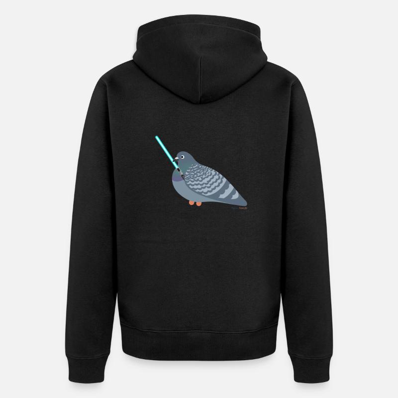 Ami Pigeon Jedi - pigeon - Veste à capuche bio Premium Unisexe - noir