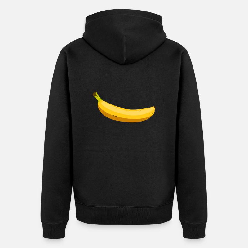 Banane! Geschenk Idee - Unisex Premium Bio Zip Hoodie - Schwarz