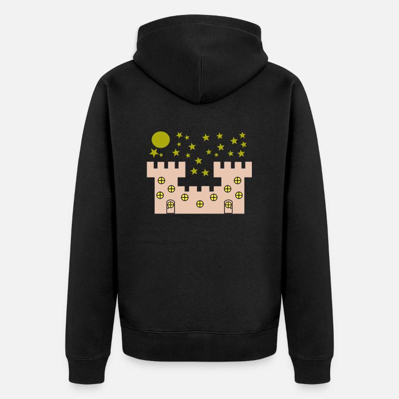 Castle - Veste à capuche bio Premium Unisexe - noir