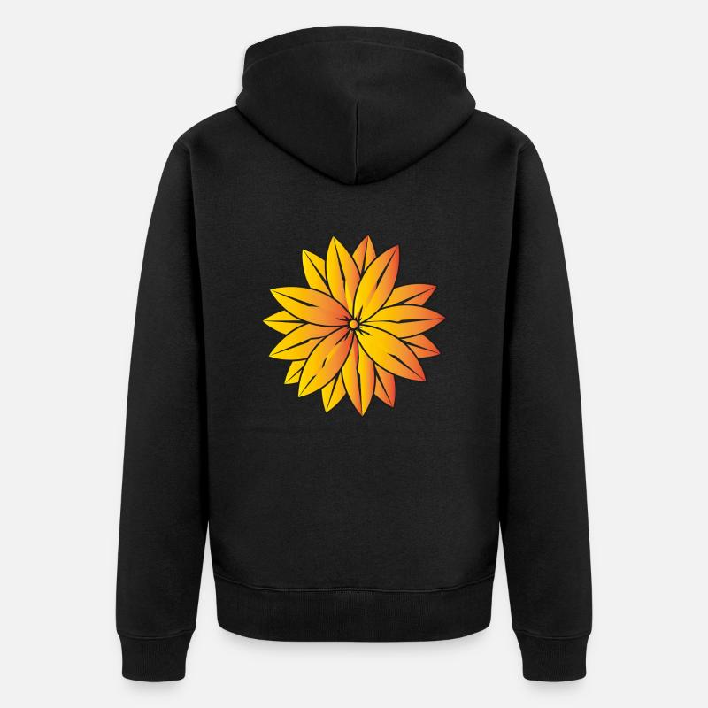 Fleur - Fleur - Veste à capuche bio Premium Unisexe - noir