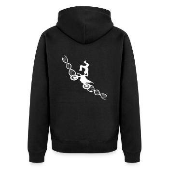 Motocross Cyclomoteur Moto cadeau moto - Veste à capuche bio Premium Unisexe - noir - Dos - Nico (187cm)