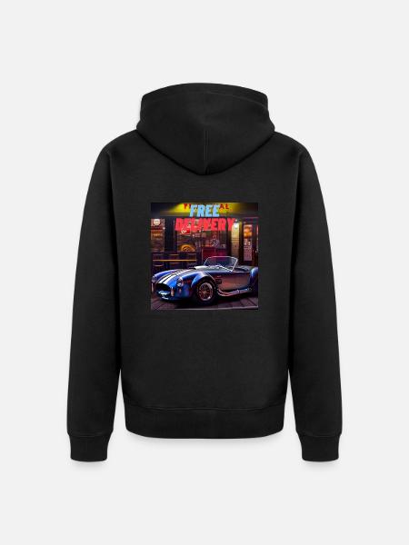 FREE DELIVERY - Unisex Premium Bio Zip Hoodie - Schwarz
