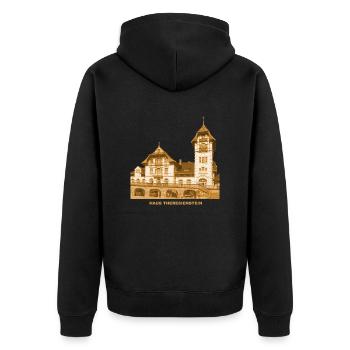 Hof Saale Theresienstein Design Franken Bayern - Veste à capuche bio Premium Unisexe - noir - Dos - Nico (187cm)
