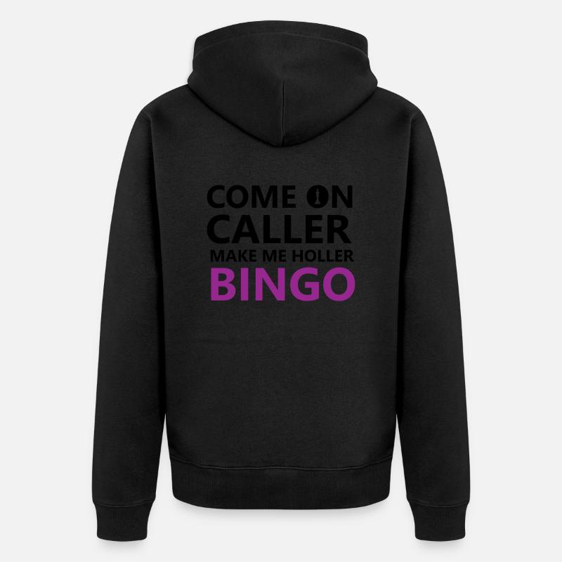 boardgame chess backgammon game night - Unisex Premium Bio Zip Hoodie - Schwarz
