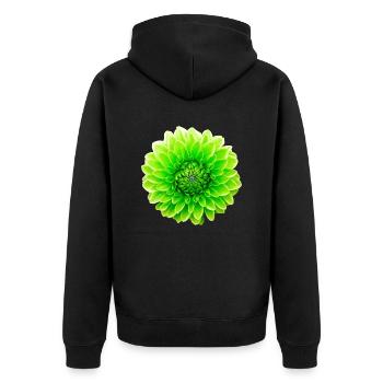 Fleur - Veste à capuche bio Premium Unisexe - noir - Dos - Nico (187cm)