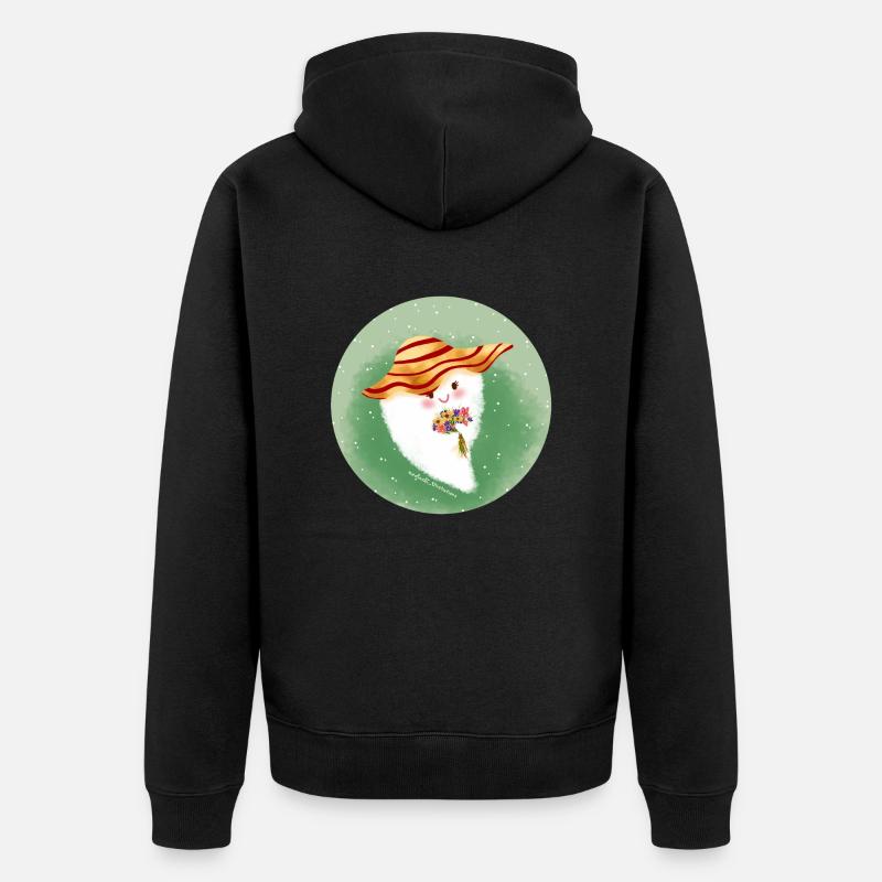 et fleurs - Veste à capuche bio Premium Unisexe - noir