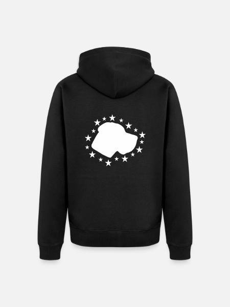 Deutsche Dogge - Unisex Premium Bio Zip Hoodie - Schwarz