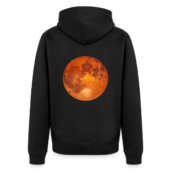 Planète Mars - Veste à capuche bio Premium Unisexe - noir - Dos - Nico (187cm)
