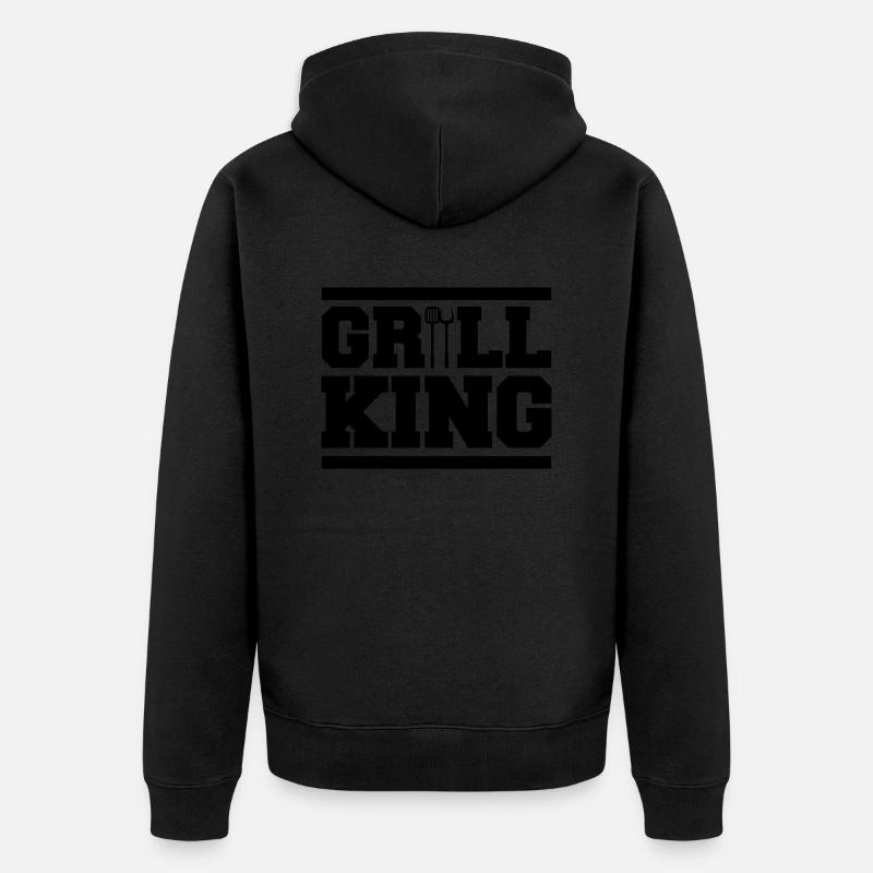 Grill King - Veste à capuche bio Premium Unisexe - noir