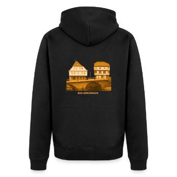Bad Kreuznach Brückenhäuser Rhénanie-Palatinat - Veste à capuche bio Premium Unisexe - noir - Dos - Nico (187cm)