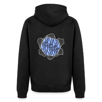 beach holiday awesome christmas vacation gift - Unisex Premium Bio Zip Hoodie - Schwarz - Hinten - Nico (187cm)