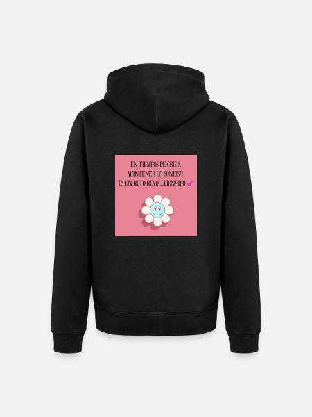Pink crisis - Veste à capuche bio Premium Unisexe - noir