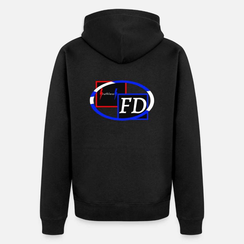 Fine Dressed - Unisex Premium Bio Zip Hoodie - Schwarz