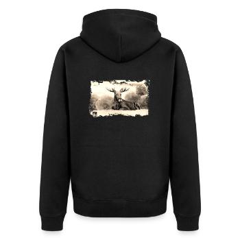 Sweden Sweden Scandinavia Nordic Viking Europe - Unisex Premium Organic Zip Hoodie - black - Back - Nico (187cm)