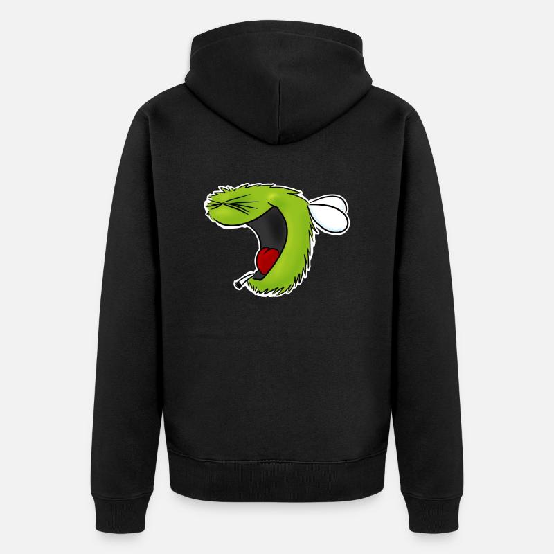 Hahahahaha bourdon - Veste à capuche bio Premium Unisexe - noir