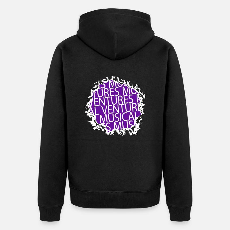 funny sayings bold explorations - Unisex Premium Bio Zip Hoodie - Schwarz