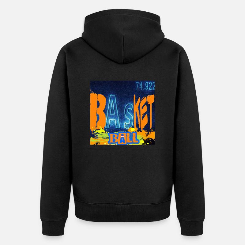 BASKETBALL CHEMISTRY - Veste à capuche bio Premium Unisexe - noir