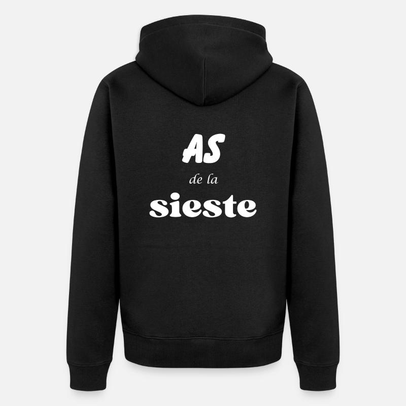 As de la sieste - Veste à capuche bio Premium Unisexe - noir