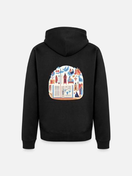 biblique 10 - Veste à capuche bio Premium Unisexe - noir