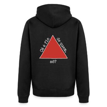 Cê é fio de quem, sô ? - Veste à capuche bio Premium Unisexe - noir - Dos - Nico (187cm)